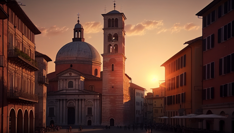 Italian_city_brescia_sunset　画像のタイトル