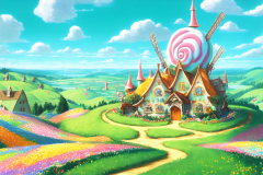digzo0403_candy_land_candy_house_scenery_90s_anime_fantasy_fair_6d580b5e-b66d-41d0-bb6f-38be4a288858