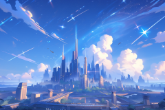 digzo0403_starry_sky_shooting_star_city_46dc6258-4bb1-4c04-b124-f9911dcefb86